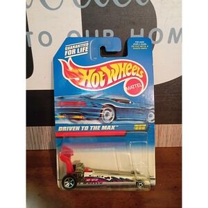 Hot Wheels Driven to the Max Collector 808 White Dragster 1997 Vintage Mattel